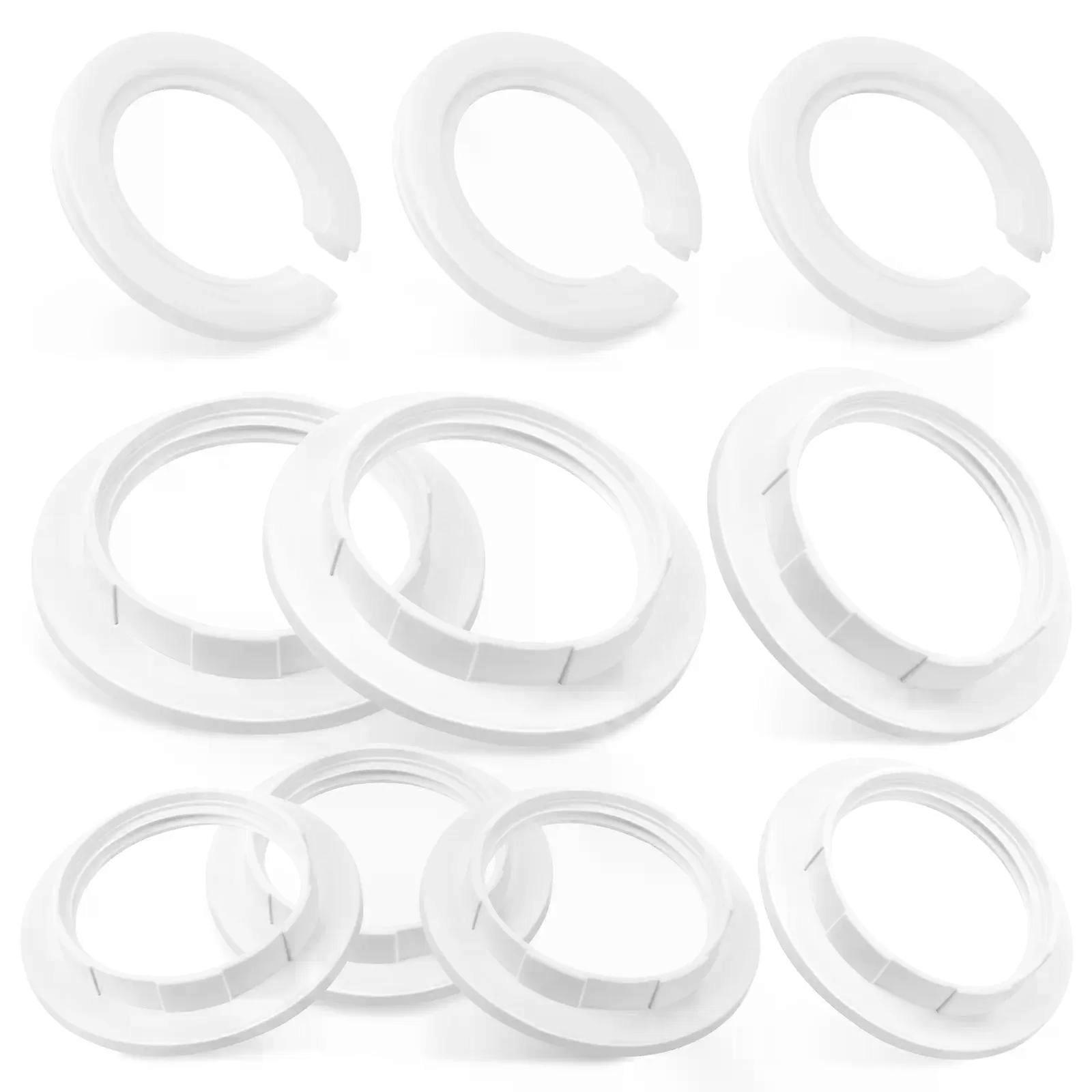 15 Pcs Bulb Holder Fixing Ring Lamp Shade Collar Rings Light Lampshade Kit Adaptor E27 Adapter Socket