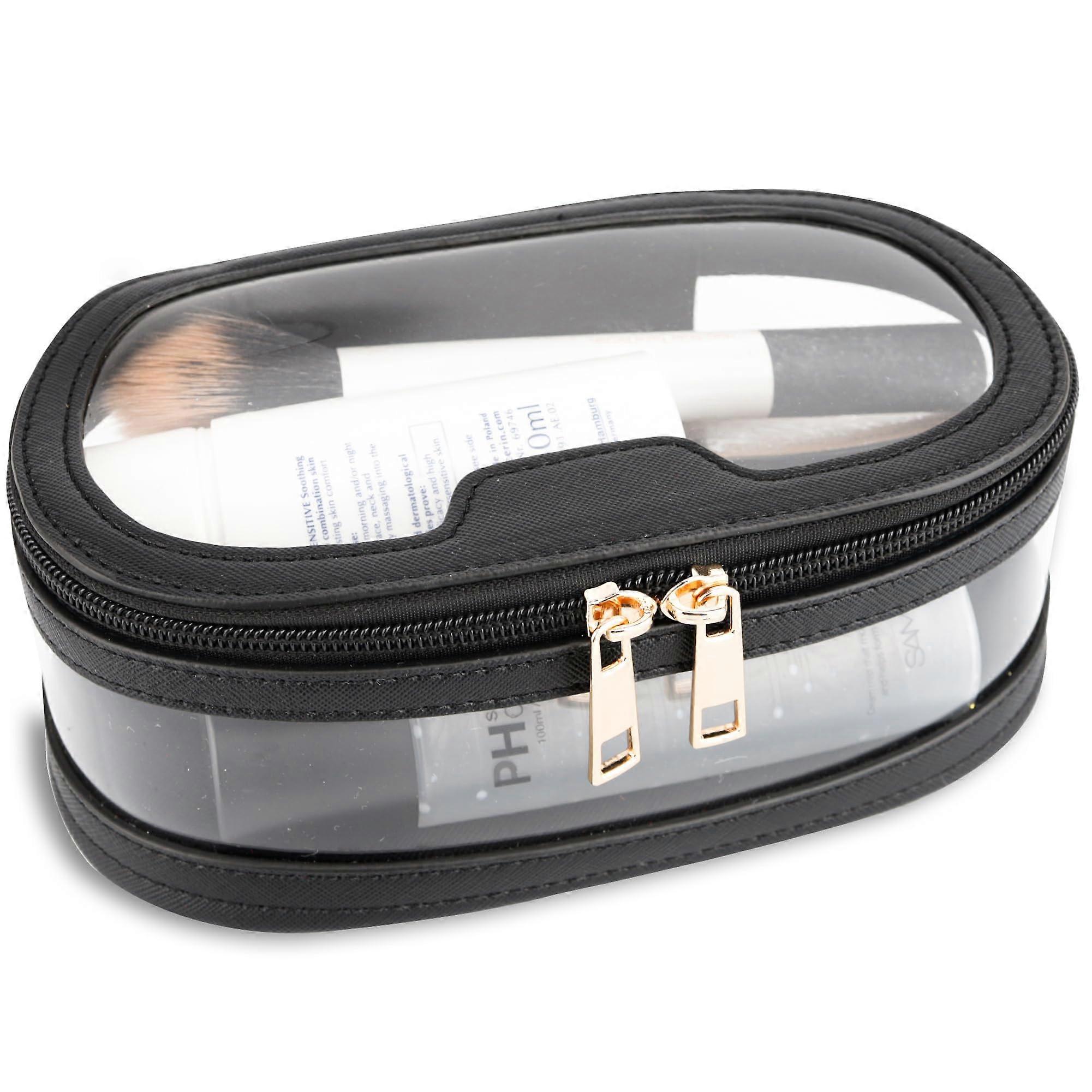 Transparent women's toiletries storage box