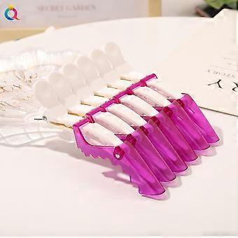 JUSCH Hair Clips 6 Pcs Professional Salon Hair Clip Women Styling Sectioning Clips Durable Plastic Alligator Hairclip with Nonslip Grip and Wide Teeth