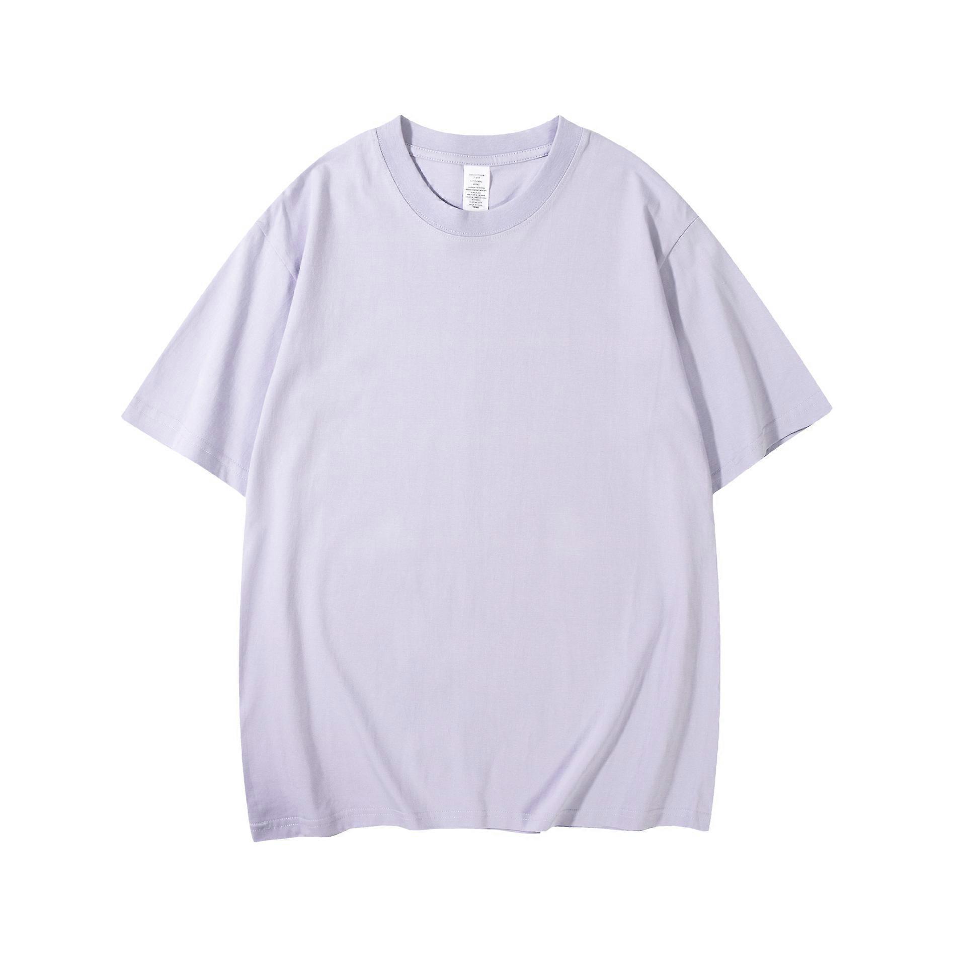 Pure Cotton Short-Sleeve Men's T-Shirt, Regular Fit, Round Neck, 230g, Available in Multiple Sizes and Colors