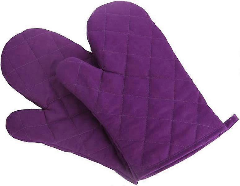 قفازات الفرن قفازات المطبخ المقاومة للحرارة الممتازة ، قفازات كبيرة الحجم مبطن من القطن والبوليستر