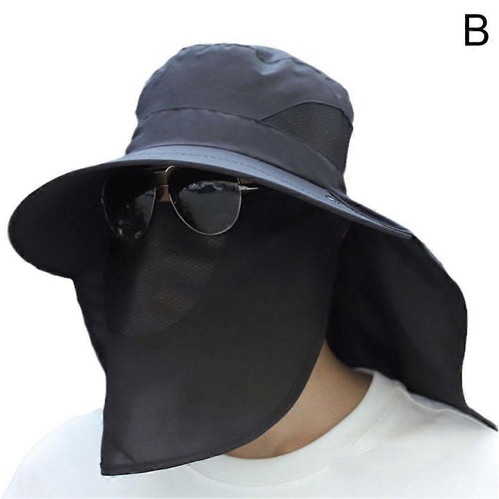 Outdoor UV Protection Sun Hat Wide Brim Fishing Cap for Hiking Camping