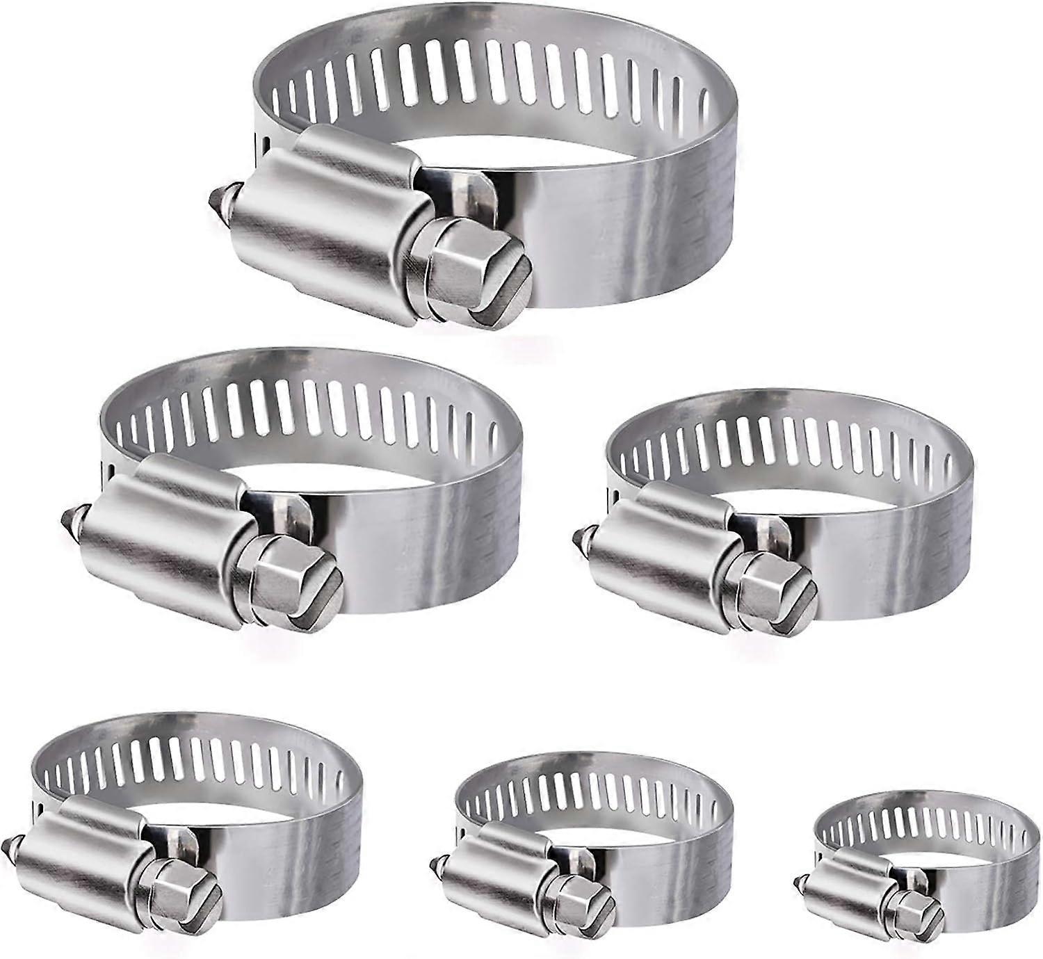 Hose Clamp Set, Stainless Steel Worm Gear Adjustable 13-19mm, Cost-Effective Solution For Various Projects