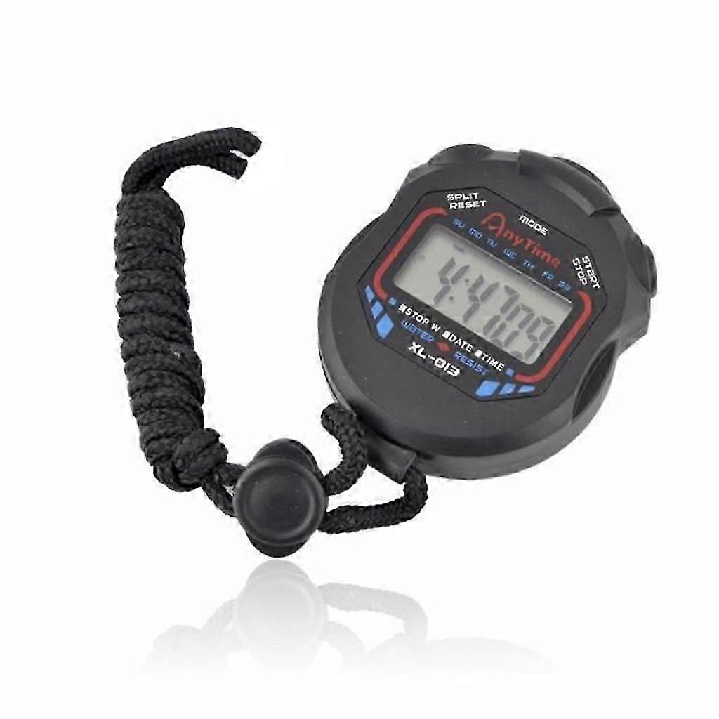 Digital Handheld LCD Chronograph Sports Stopwatch Timer Stop Watch