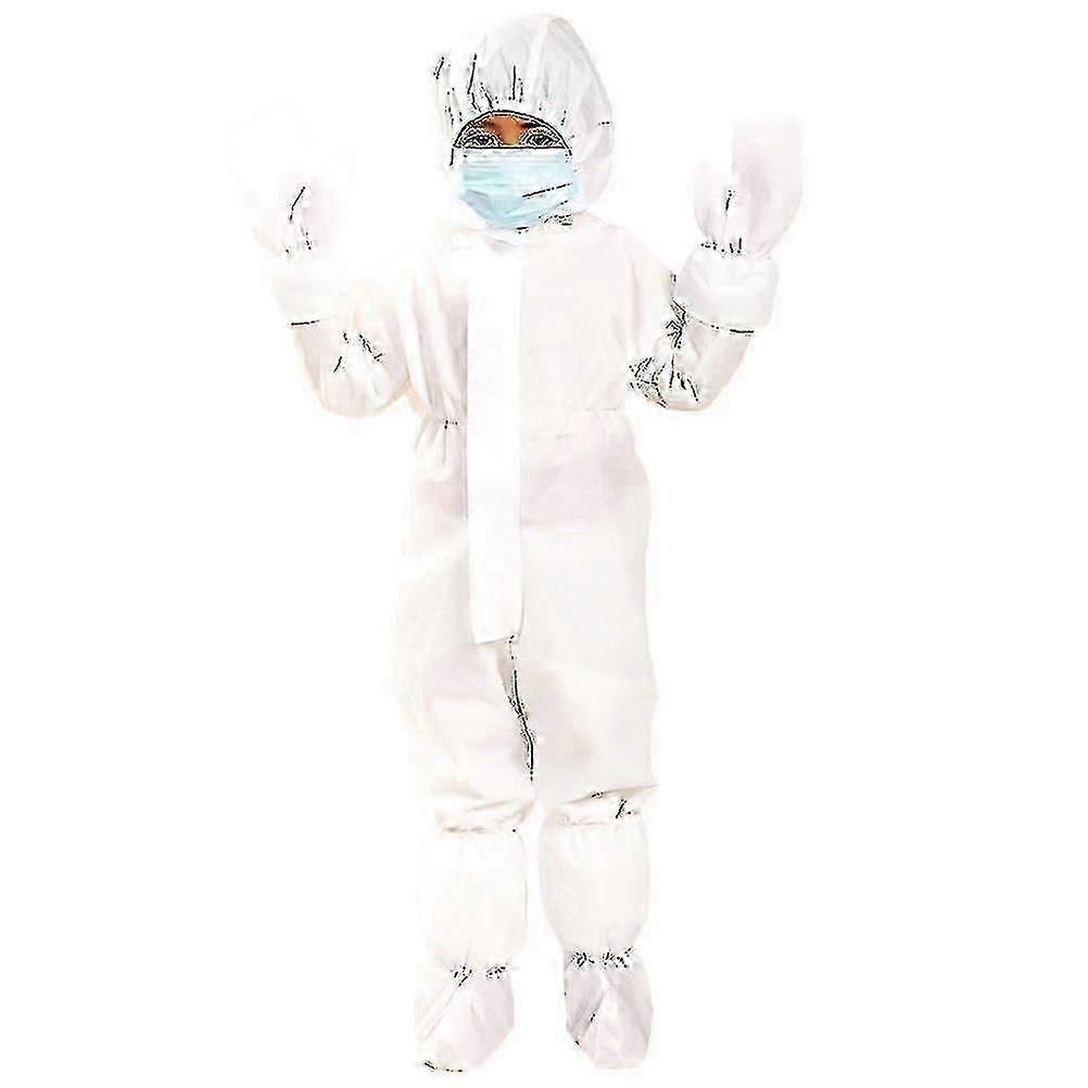 Säkerhetsskydd Kläder Engångsoverall Dammsäkra kläder Nonwovens Andningsbara Isolering Kläder Arbetsdräkt En-delar Kostym För Barn Chi