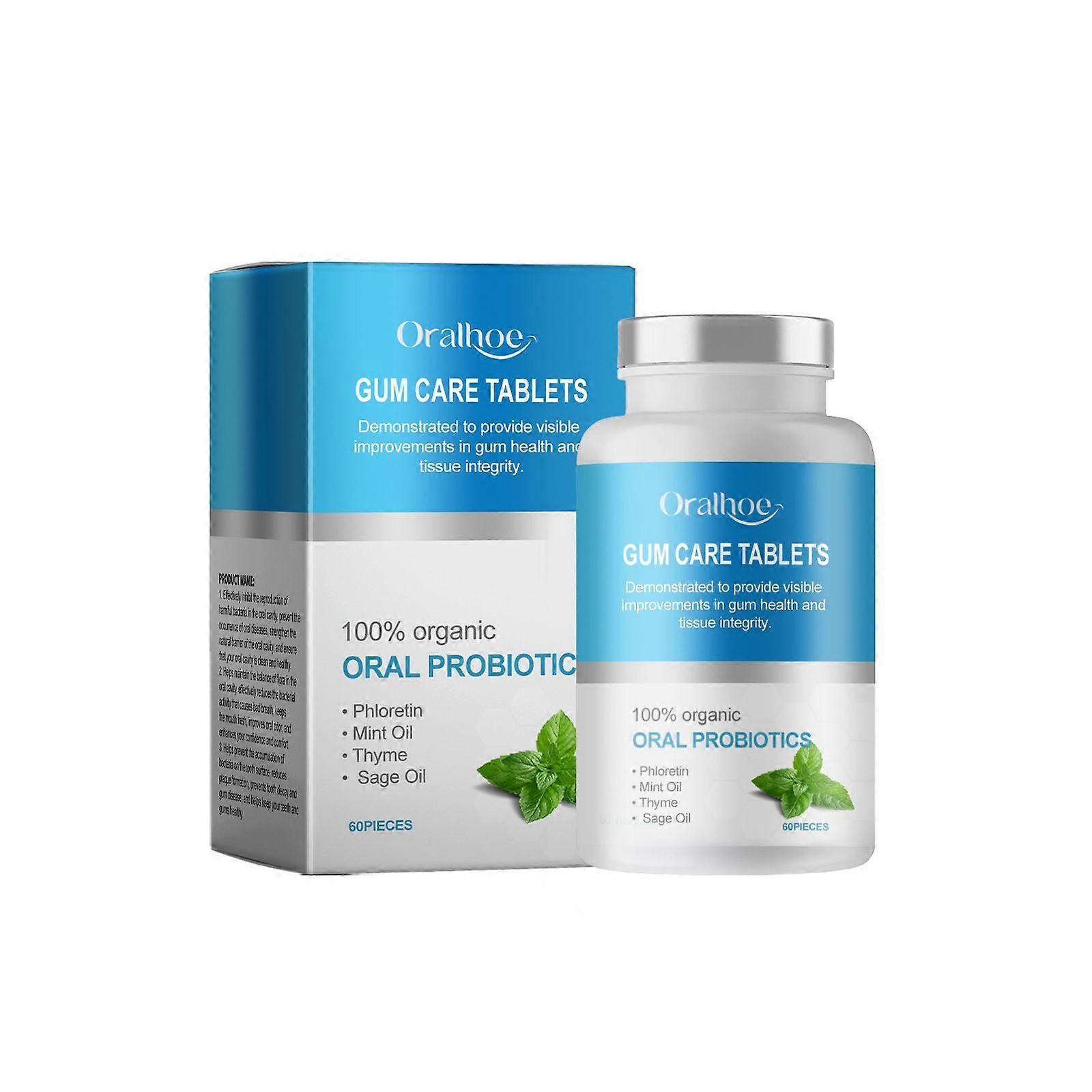 Oralhoe Mouthwash Tablets Clean Teeth Odor Minalist Portable Clean Solid Toothpaste Tablets