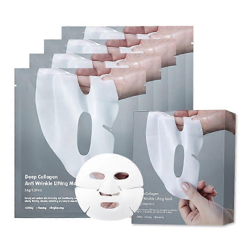 3 sets Bio-Collagen Real Deep Mask, Hydrating Overnight Mask, Pore Minimizing, Elasticity Improvement