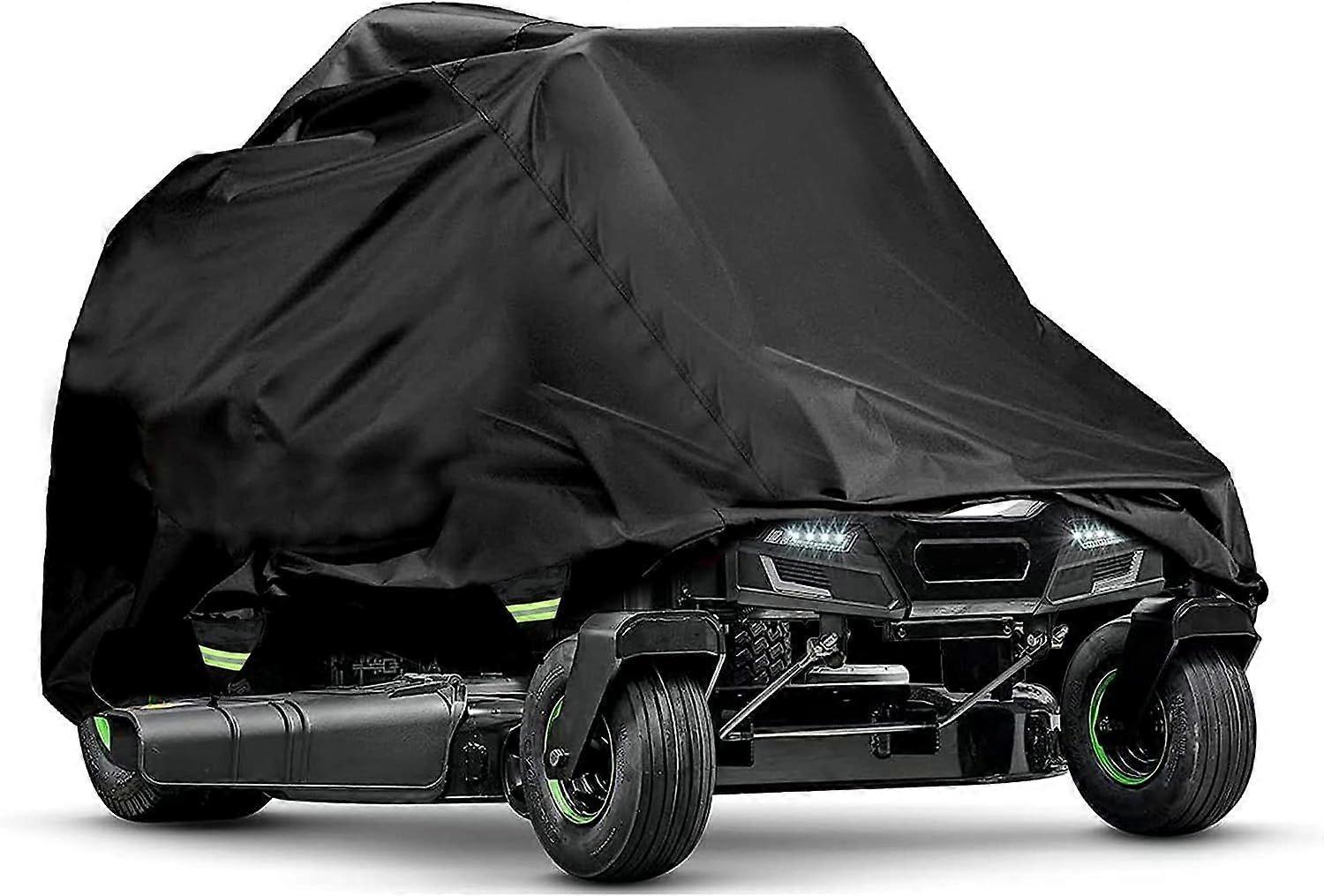 Lawn Mower Cover Waterproof Tractor Cover Universal Fit Outdoor Riding Lawn Mower Covers with Drawstring Storage Bag (72