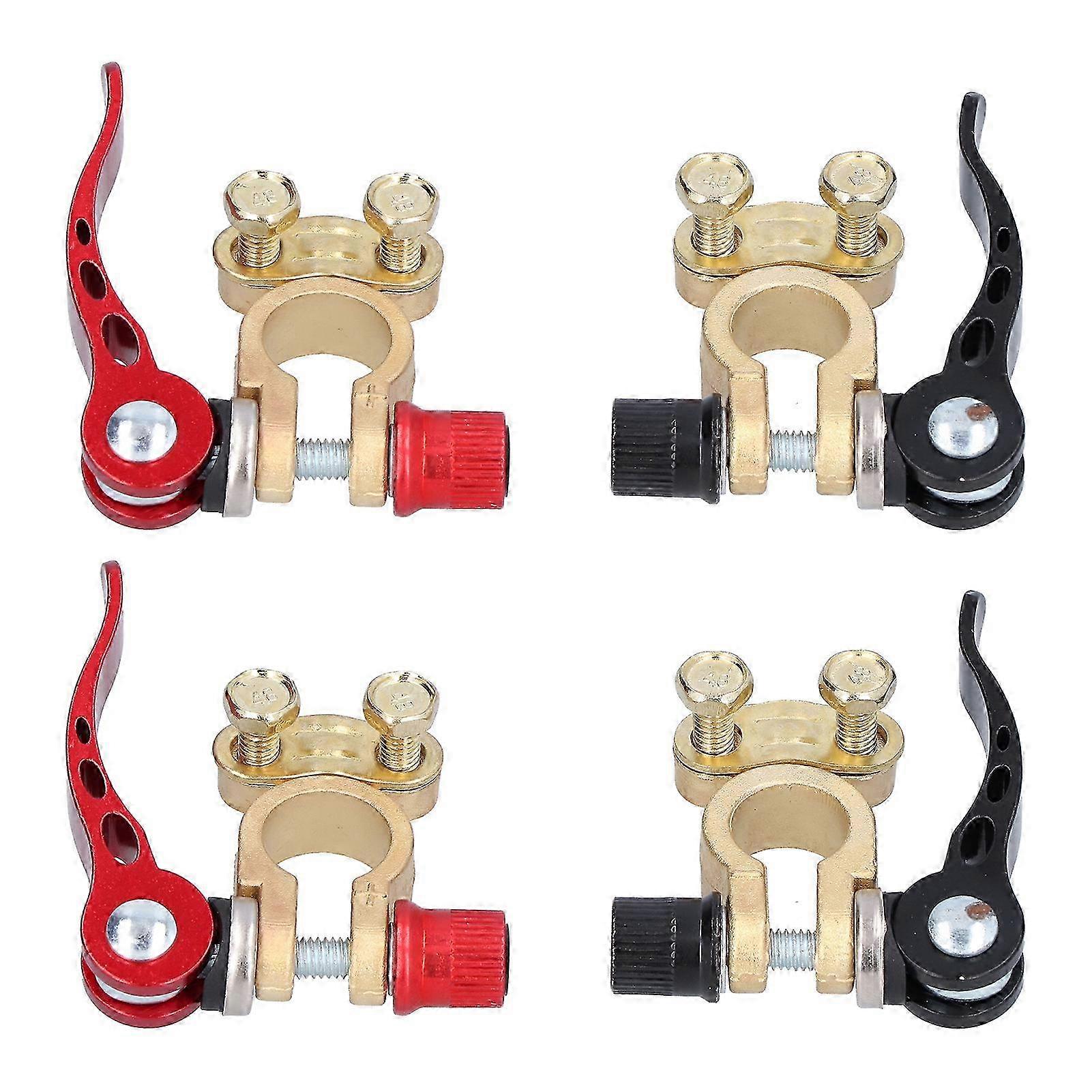 2 Sets Battery Terminal 2 Way Car Connector Clamp Positive Negative for Truck Vehicle X0378