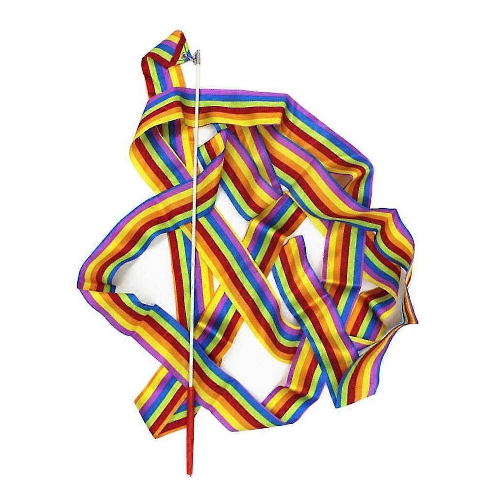 Κορδέλες χορού Rainbow Streamers Ρυθμική γυμναστική Κορδέλα Στριφογυρίζοντας ραβδιά