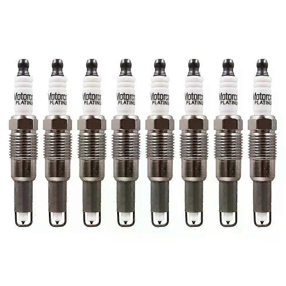 8Pcs SP546 Spark Plugs  PZK14F Genuine New compatible for compatible  Motor-craft  F150 F250 F350 F450 F550 5.4L 6.8L V8 V10 Glow Plug