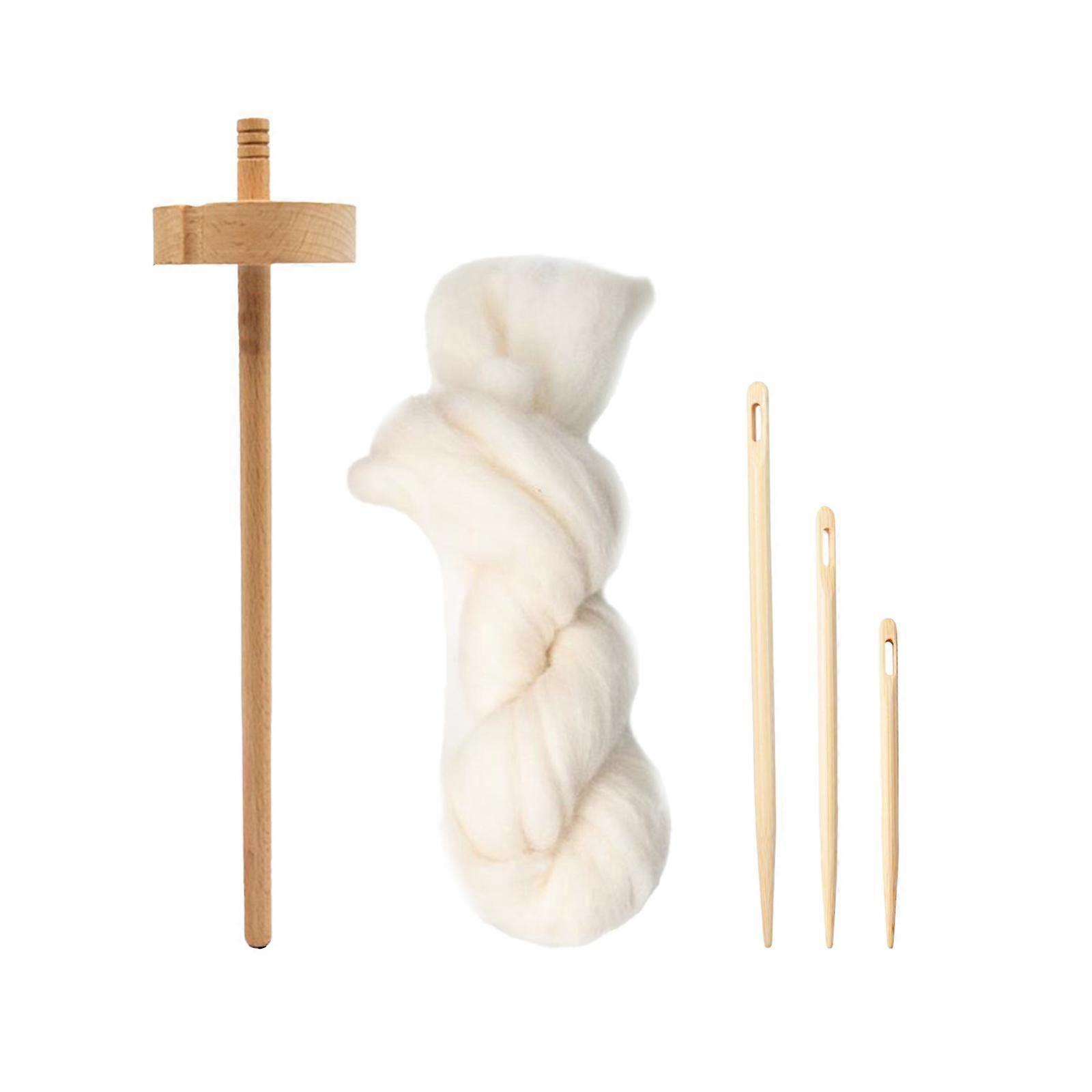 Top Whorl Handmade Spindles com Lã Drop Spindle para Feltragem de Malha Tecida