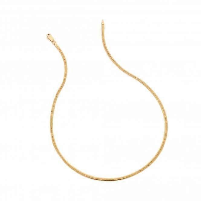18K 镀金银 Embrace 椭圆蛇链 - 40-45cm CH101