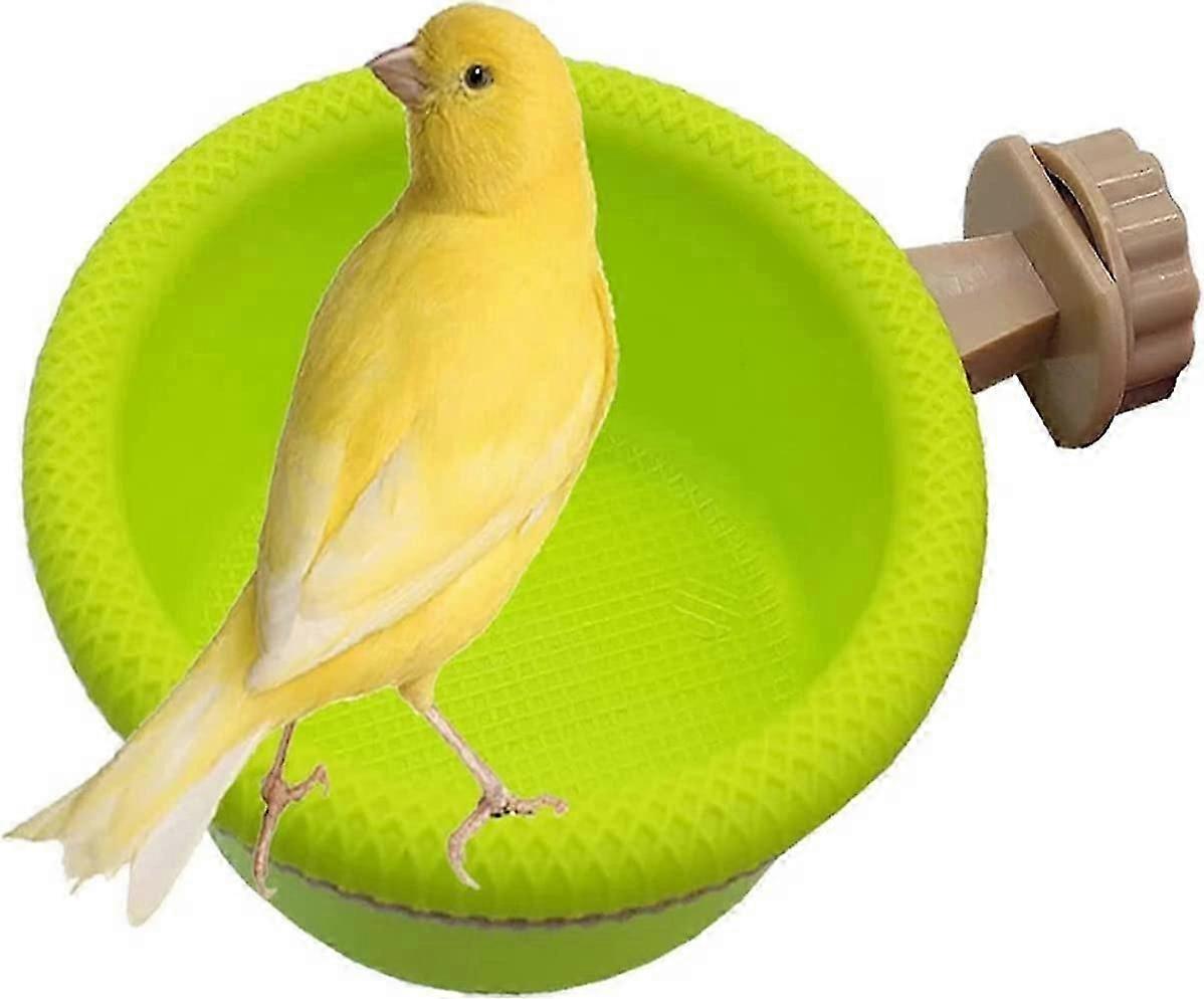 Multi-Function Caged Bird Bath Bird Cage Parrot Supplies Bathing Tub (4.5")