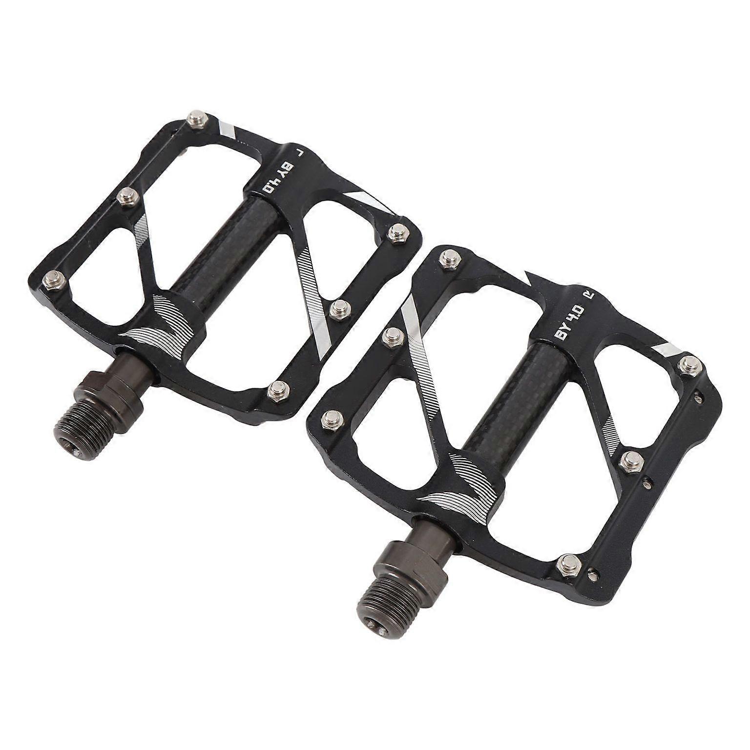 3-Bearing Flat Platform Pedals - Replacement Pair for Cycling