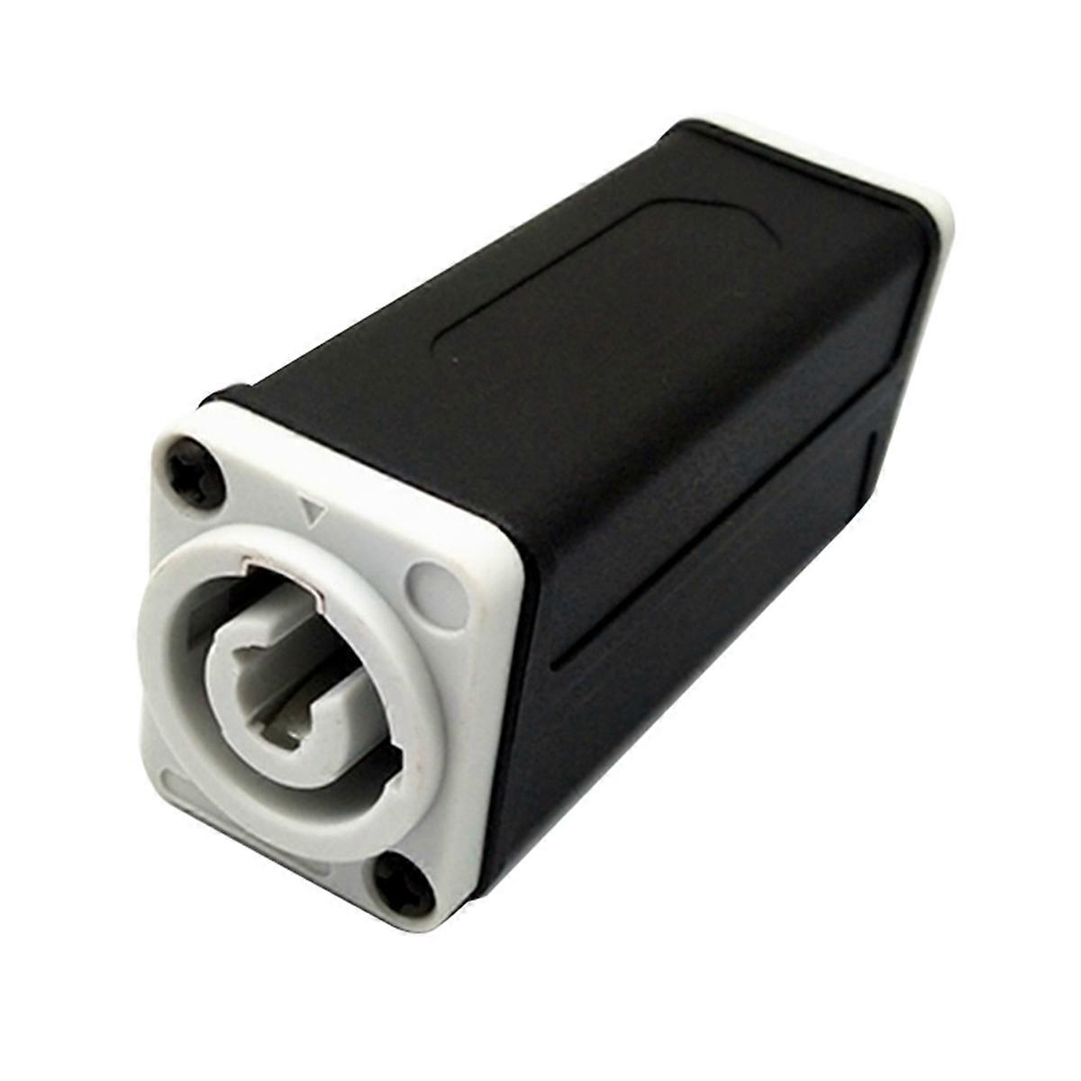 LED PowerCon AC Coupler Adapter Extender Connector White to White