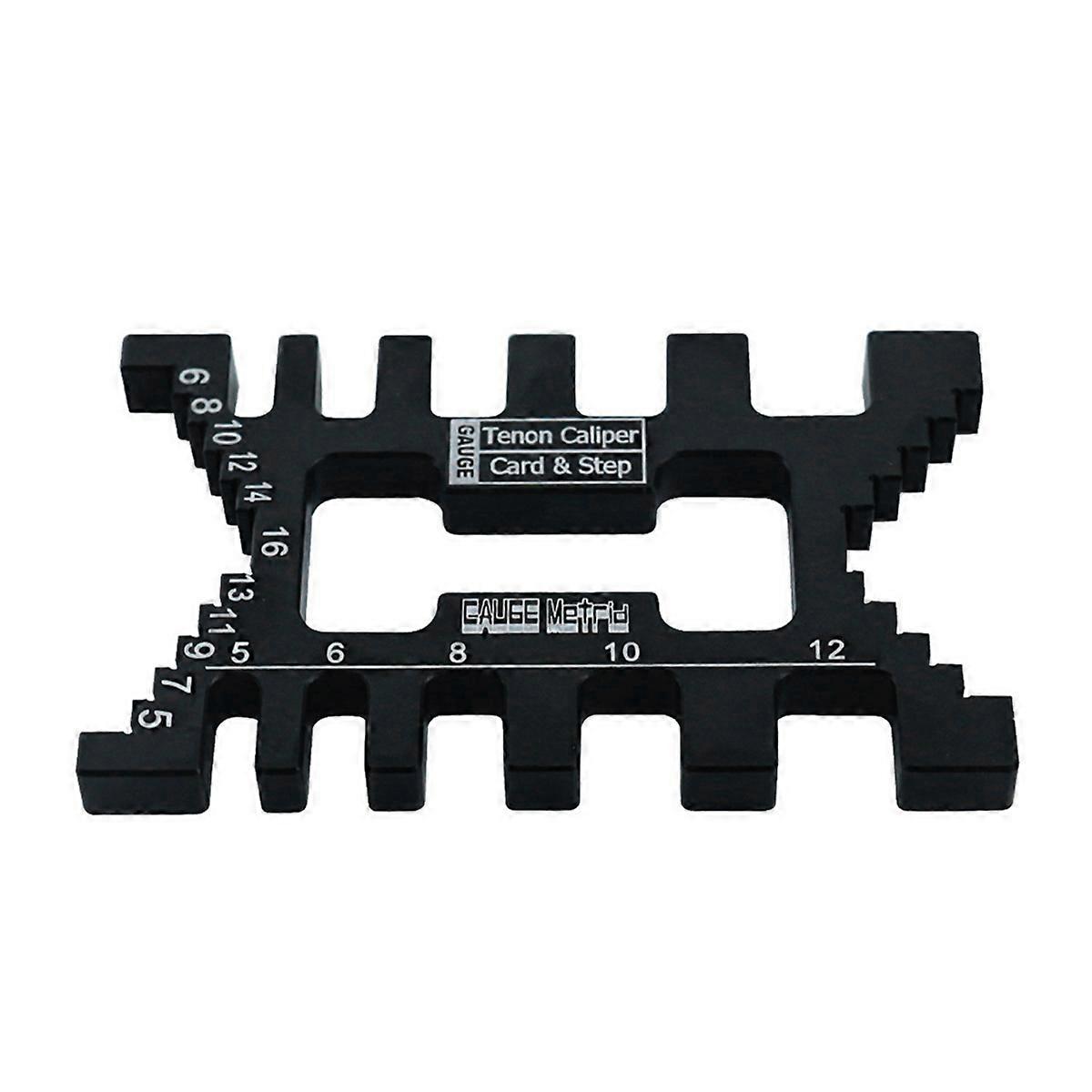 Aluminum Dovetail Jig Precision Tenon Gaps Gauge Woodworking Black