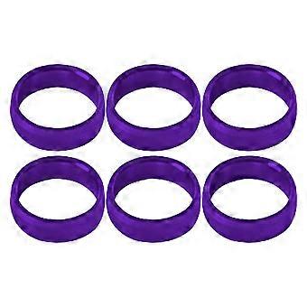 6kpl Dart Flight Protectors Set Alumiiniseoksesta Dart Flight Guard -suojat metallille ja pehmeäkärkiselle Dart monivärinen hopea