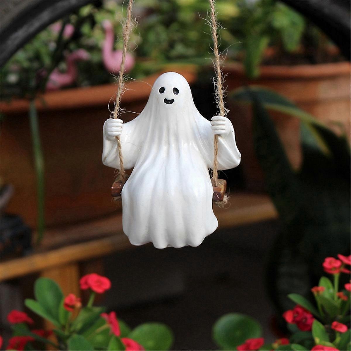 Halloween Swing Ghost Pendant Decoration Venue Layout Props