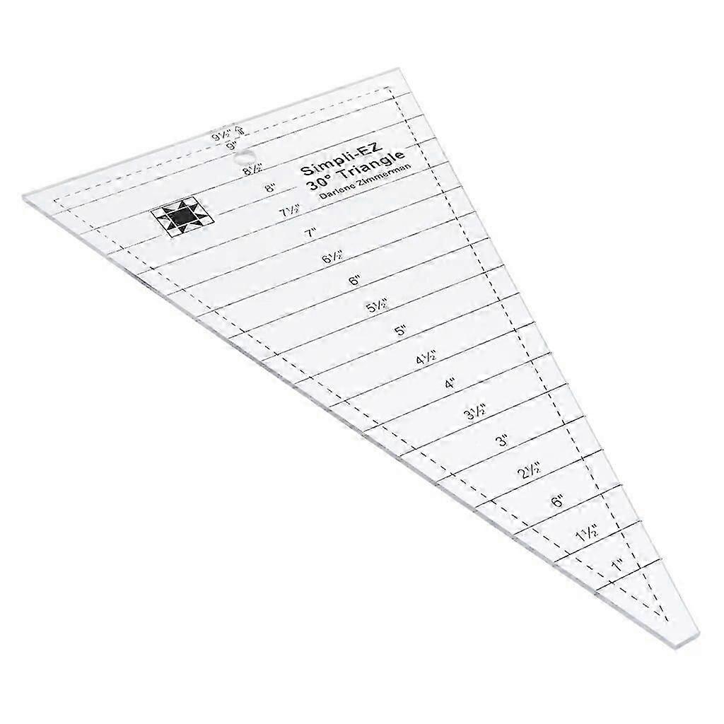 Multi-function Clear Acrylic Dresden Template Ruler Patchwork Quilting Ruler