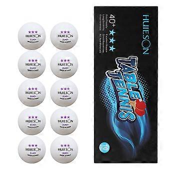 10 Contagens 3-Star 40+ Premium para bolas de pingue-pongue Bola de Tênis de Mesa de Prática Avançada ABS Materal Bola de Treinamento para Prática Amarela