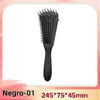 Spazzola per capelli districante per massaggio del cuoio capelluto, spazzola per lo styling 1PC per le donne, cura dei capelli ricci strutturati, strumenti per parrucchieri e saloni