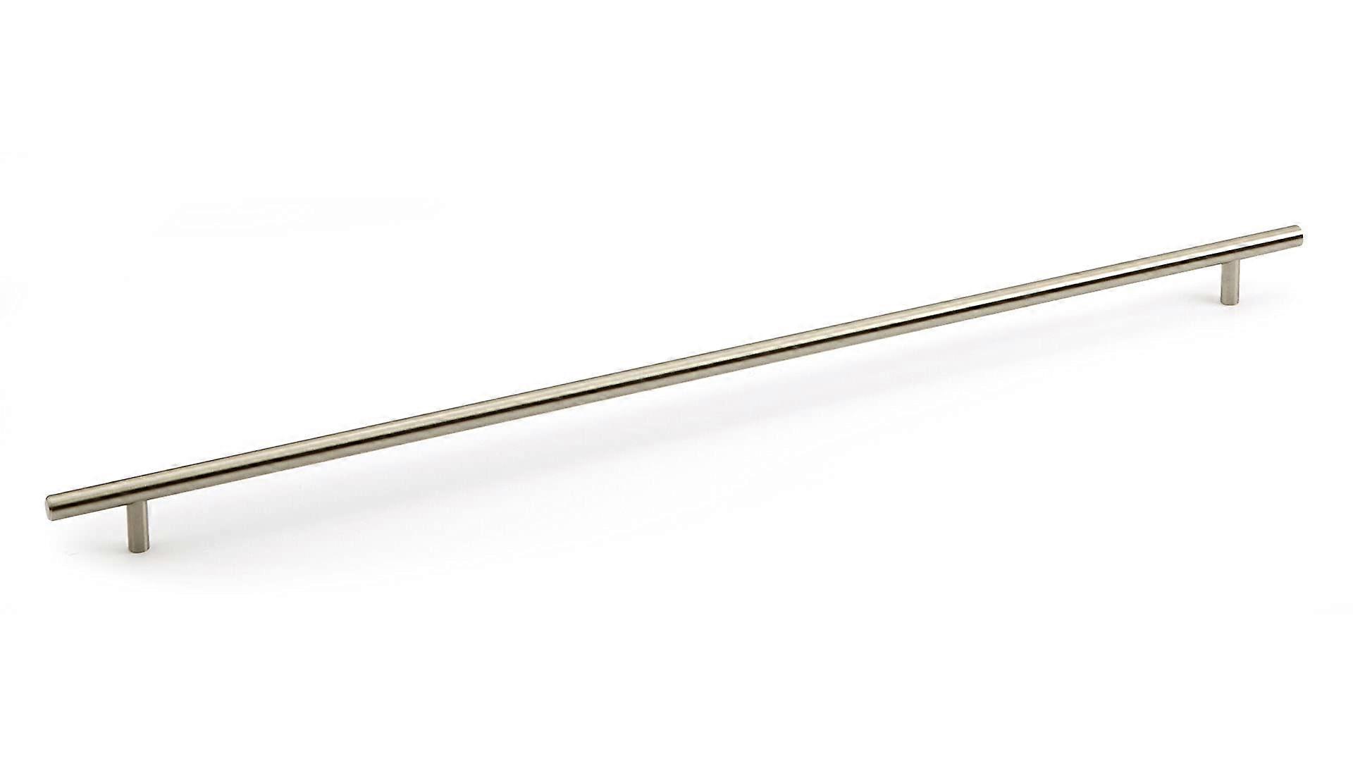 Brushed Nickel Modern Cabinet and Drawer Pull Handle 22 1/8 in. Center to Center for Kitchen and Storage Solutions