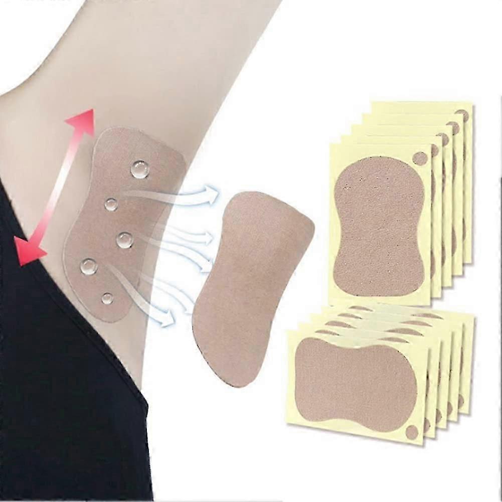 50Pcs 겨드랑이 땀 패드 일회용 흡수성 땀 겨드랑이 땀 패드