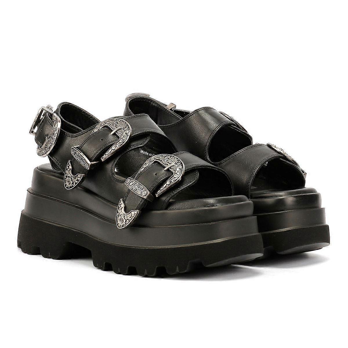 Buffalo Jupiter Ari West Women's Black Sandals