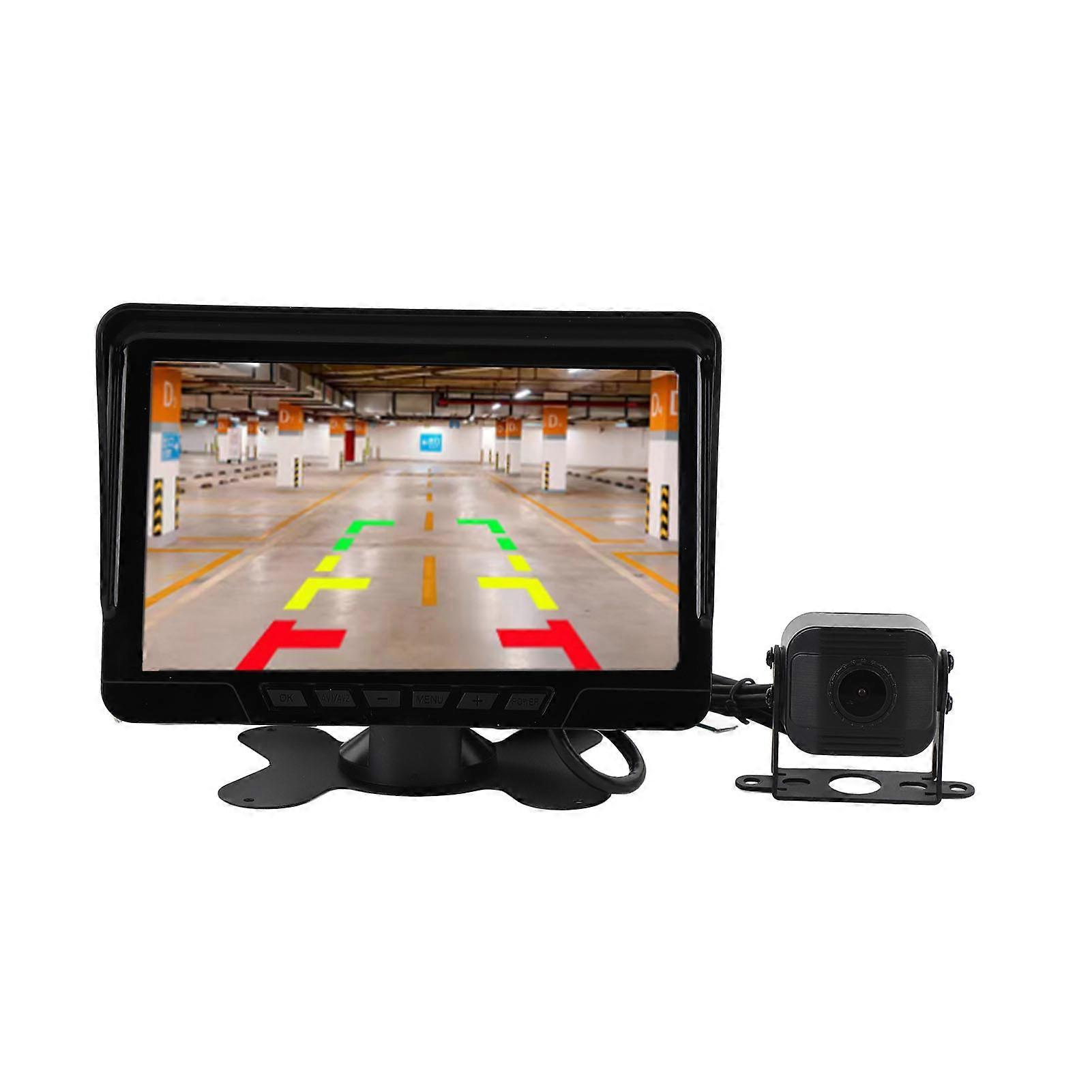 Truck Backup Camera System 7 Inch Display with 15 Meters Cord for RV Trailers Trucks 5th Wheels