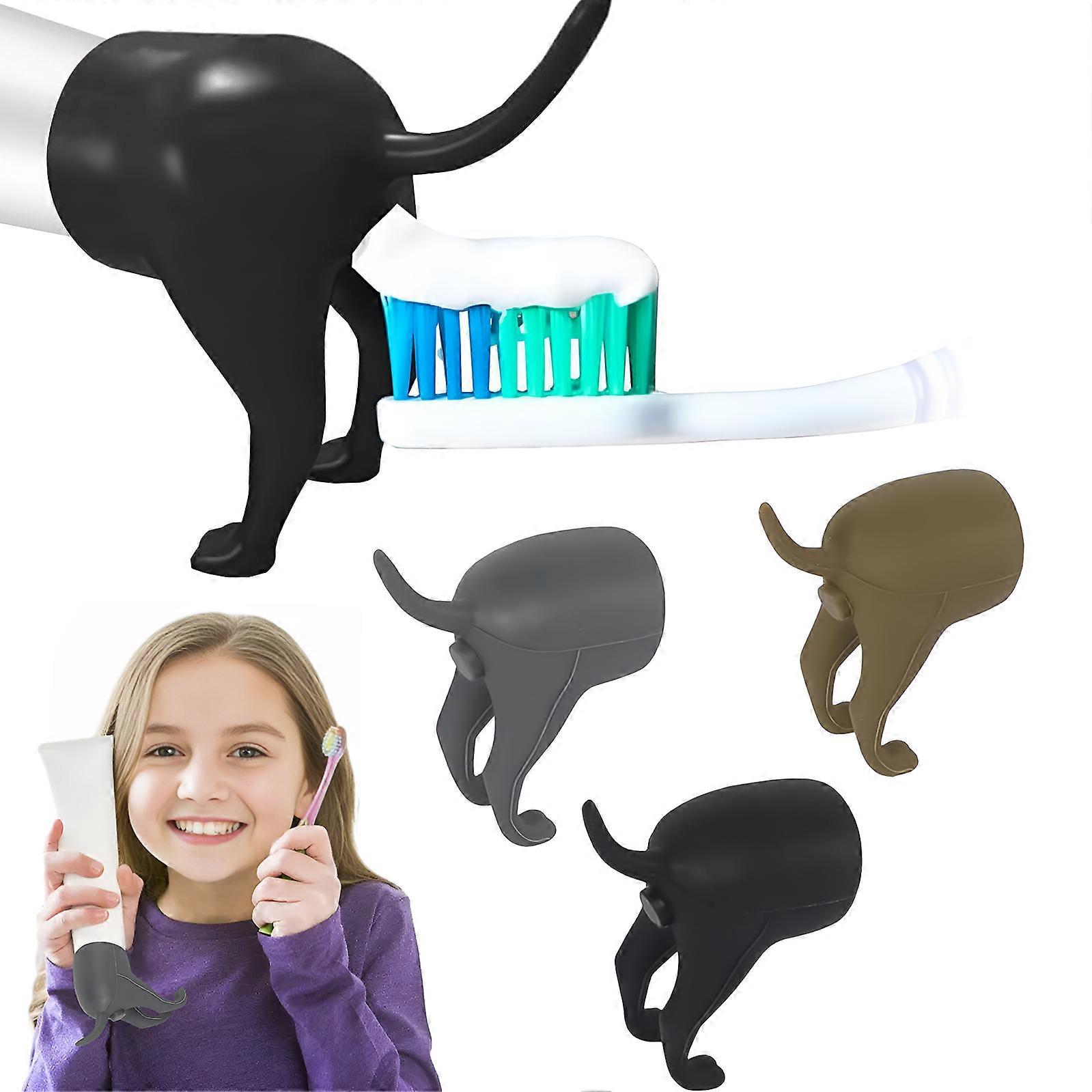 Dog Butt Toothpaste Squeezer, Reusable Self Closing Cap
