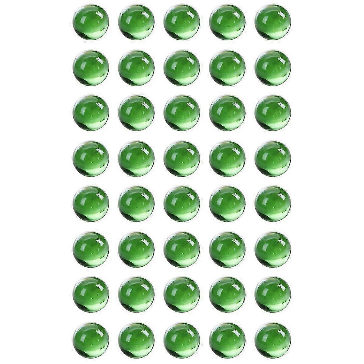 40個16mmガラスビー玉カラフルなニッカーボール装飾玩具ナゲット