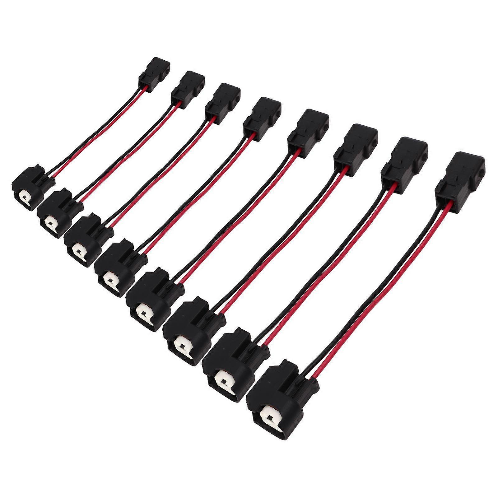 8 Pcs Fuel Injector Adapter Harness LS1 LS6 LT1 EV1 Engine Wire Harness to LS2 LS3 LS7 EV6 Injector
