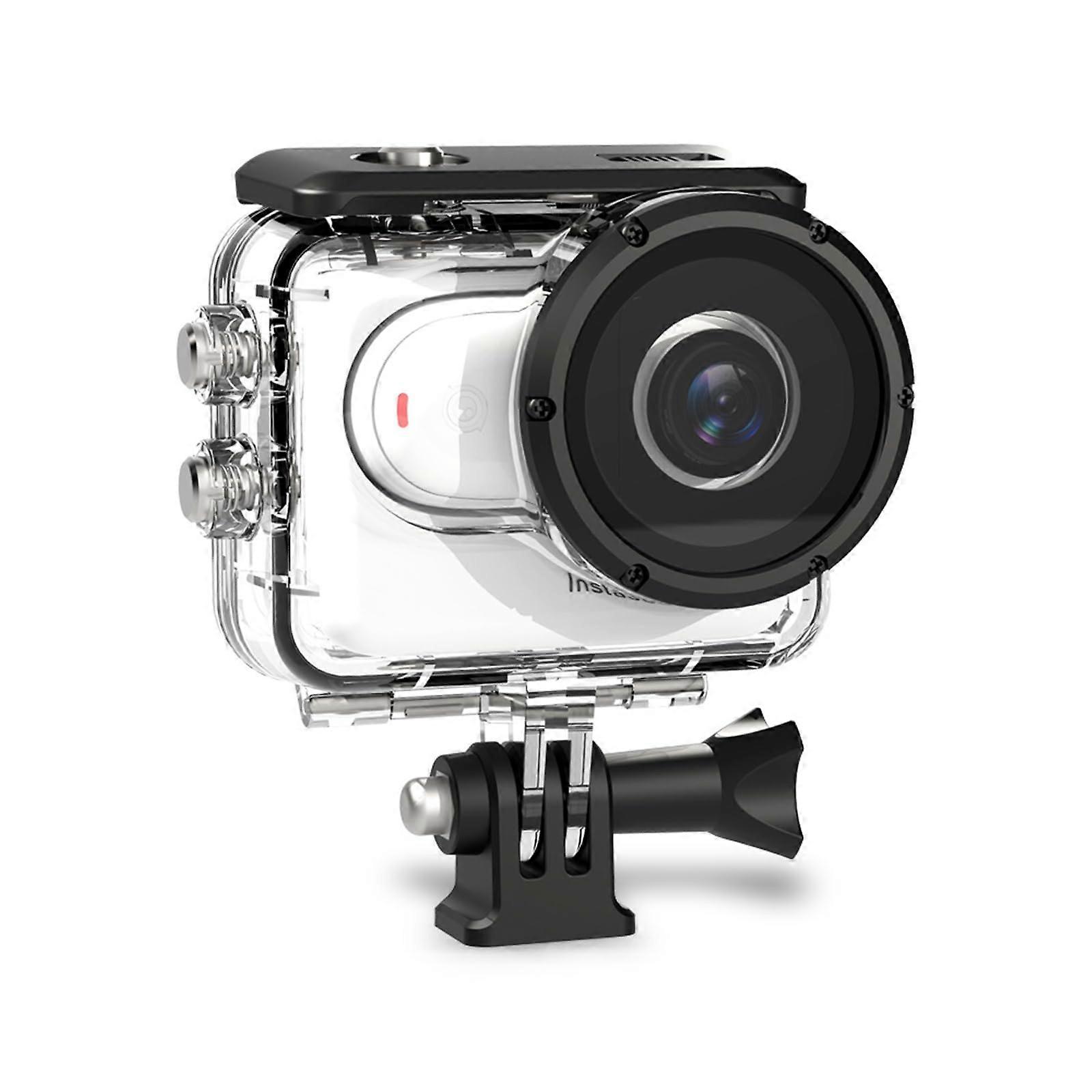 Dive Case for Insta360 GO 3S, GO 3 Protective Underwater 197ft/60m Dive Housing Shell with Bracket Accessories (Round)