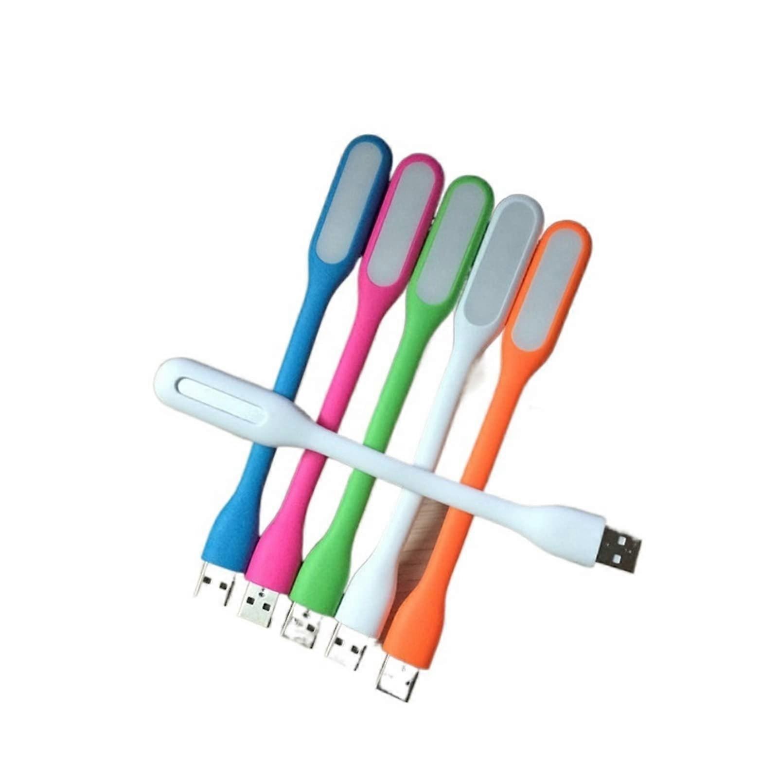 10Colors Mini Flexible LED Lamp USB Book Light LED Light Power Bank Notebook Read Light Desk USB Night Lamp Whole(Yellow)