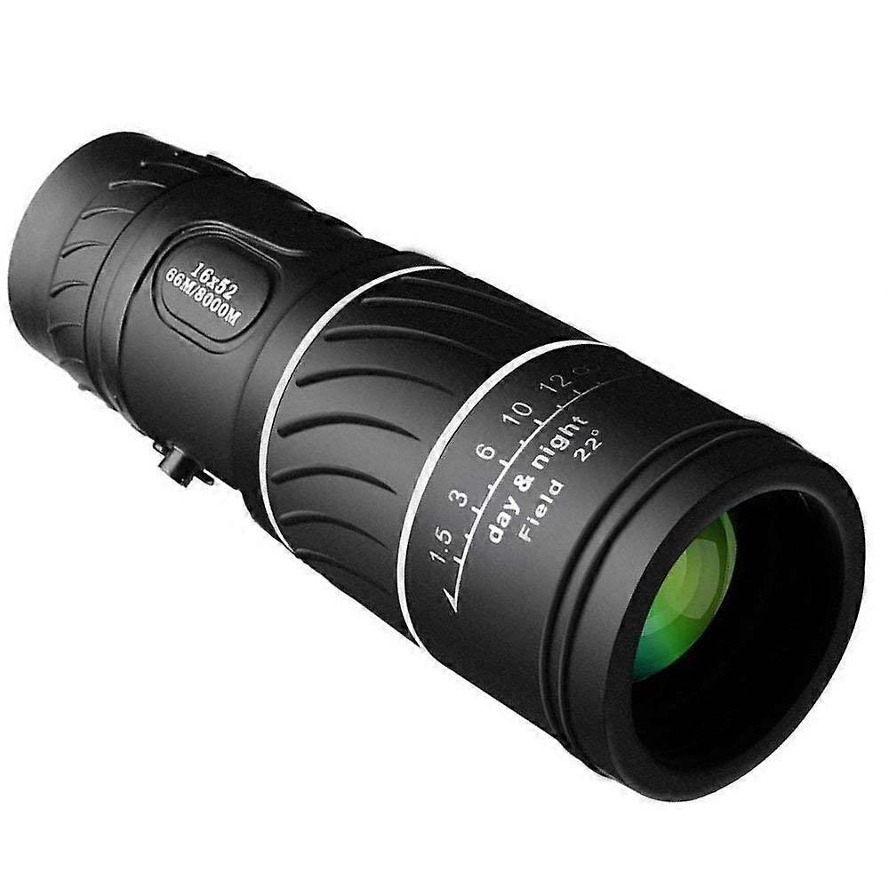 Monoculars Telescope 16x52 High Power Outdoor Sports Binoculars with 8000M Range, Lightweight Plastic, Black