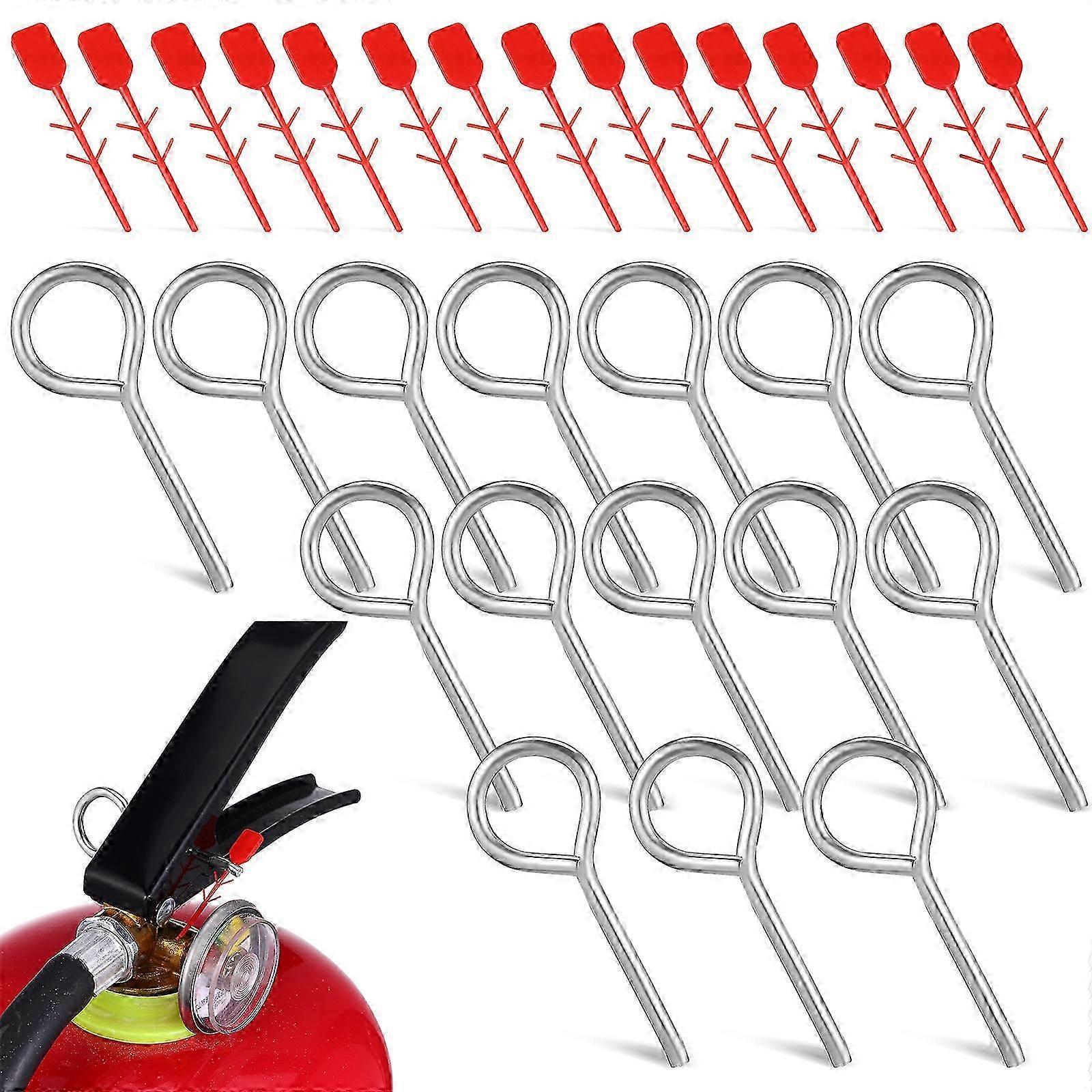 Metal Fire Extinguisher Lock Pins Replacement for 15 Sets of Fire Extinguisher Attachments