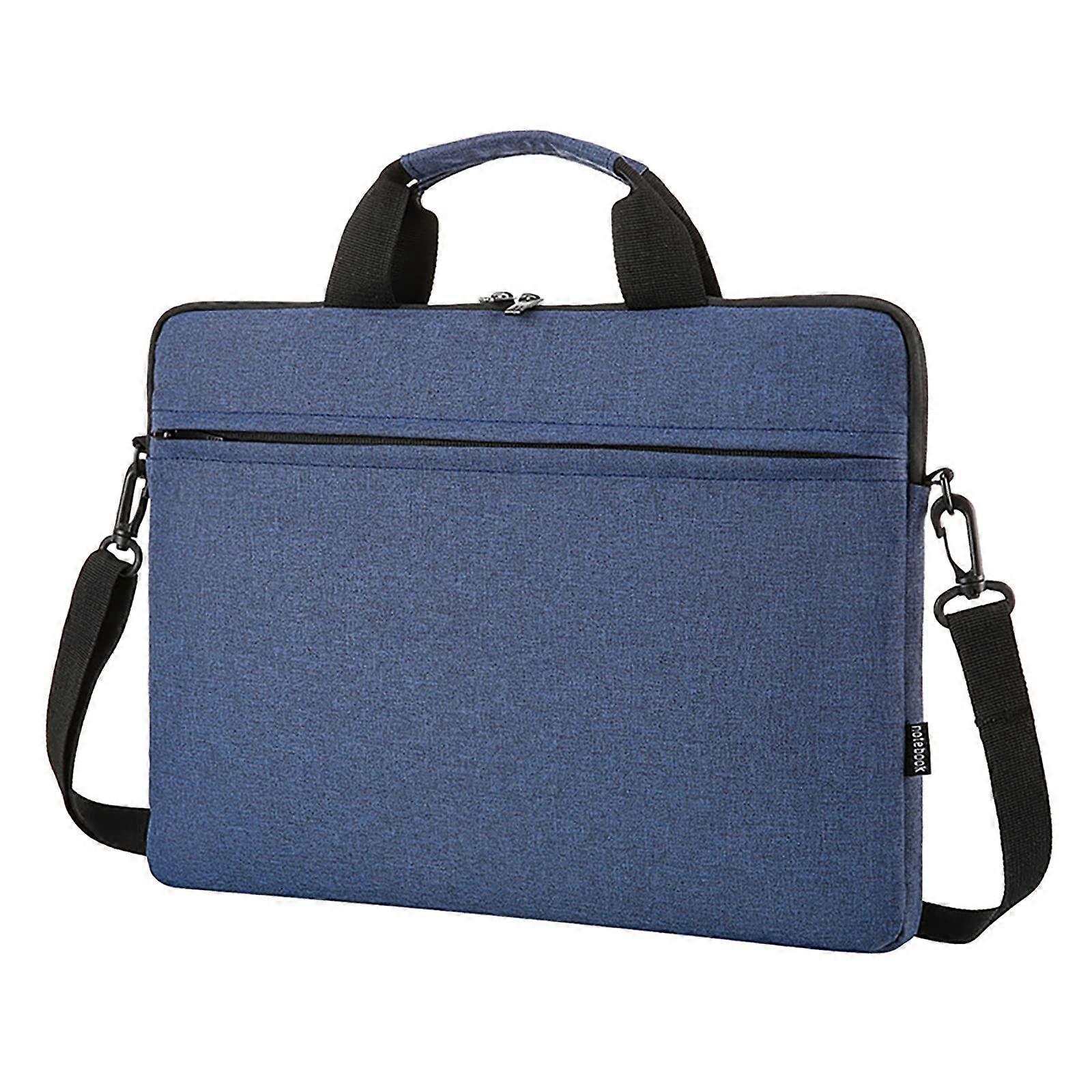 Laptop Bag, 13 Inch Briefcase for Computer, Black Office Travel Business Case with Adjustable Strap and Durable Material
