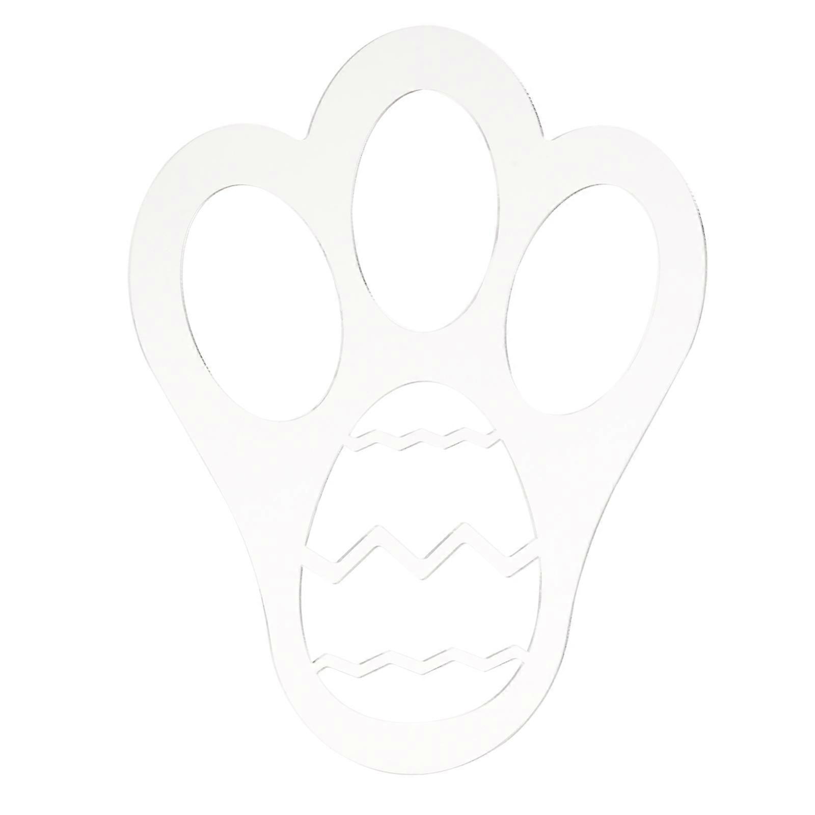 Acrylic Easter Bunny Footprint Template