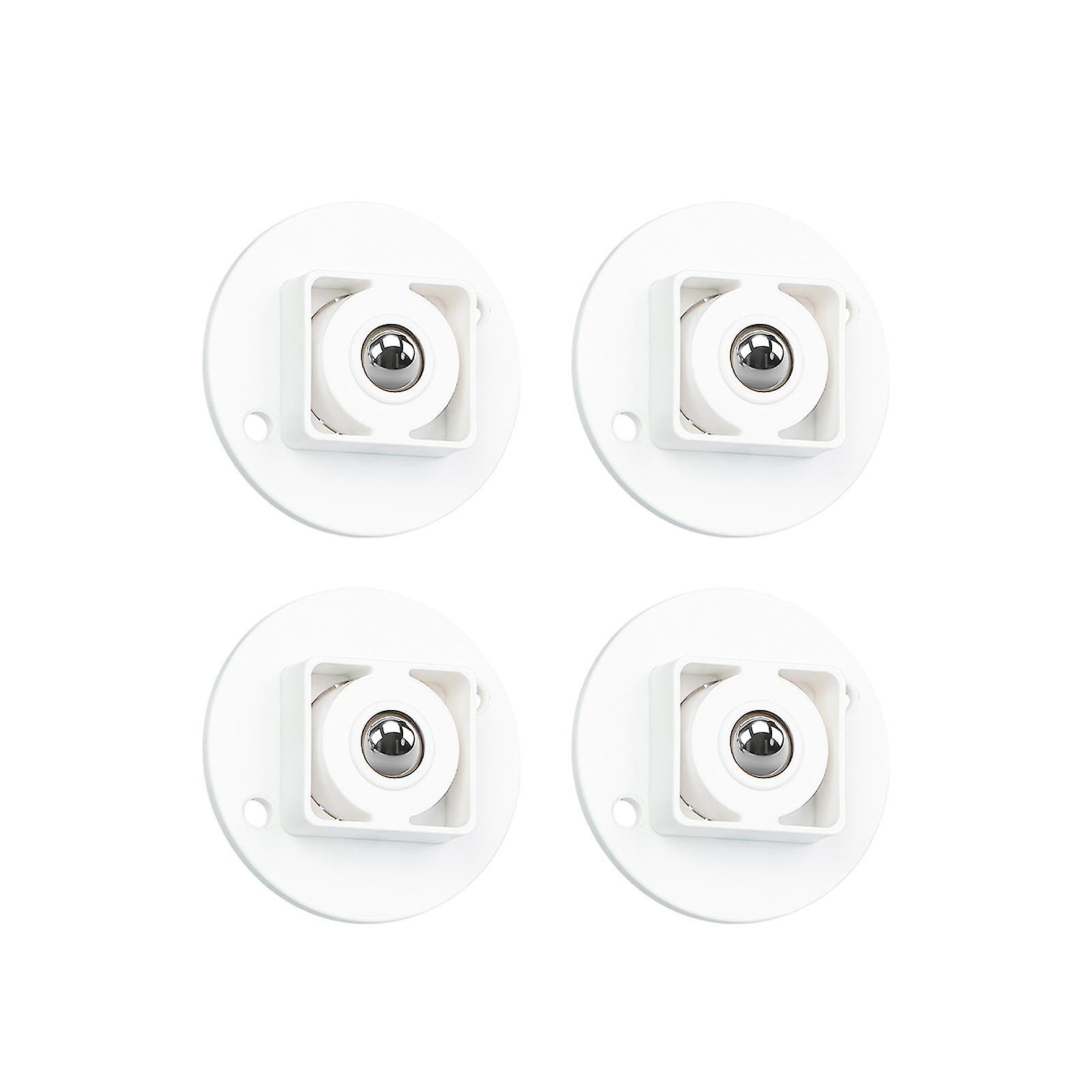 4pcs/set Smooth Box Caster Widely Use Plastic 360 Degree Rotatable Case Pulley Wheel For Home