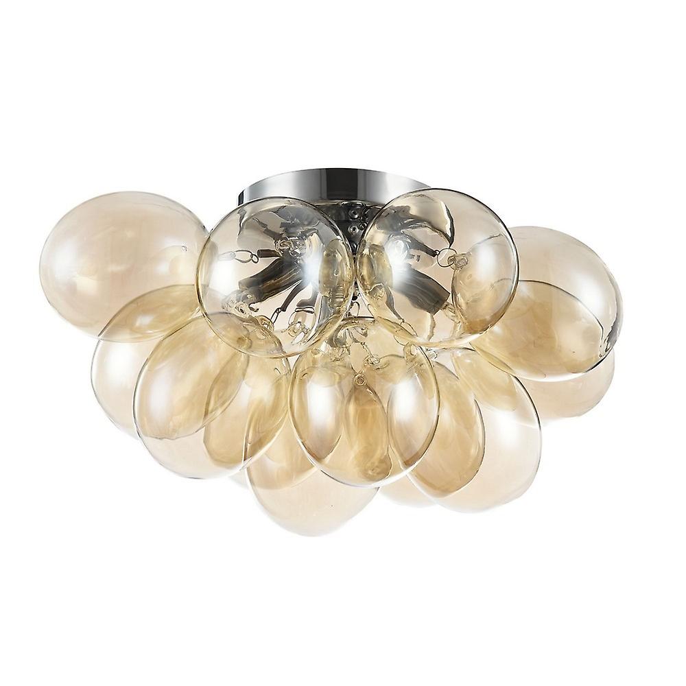 Balbo Semi Flush Ceiling Ceiling Lamp Nickel, 4 Light, G9