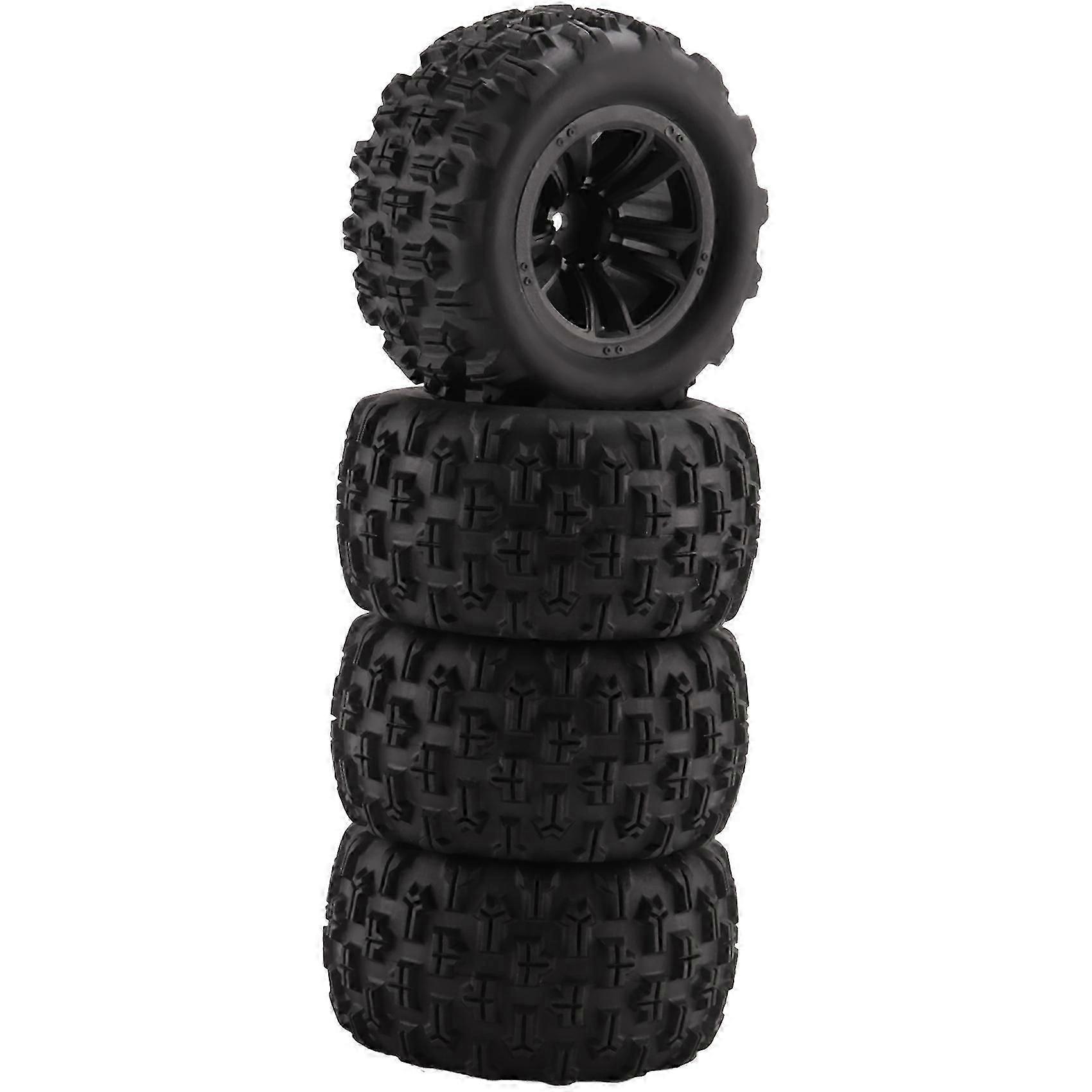 MJX Hyper Go 16207 16208 16209 16210 H16 H16H H16E H16P 1/16 RCカースペア用4個タイヤホイールタイヤ