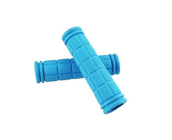 1 Pair Bike Handlebar Grips  Non-Slip Rubber Bicycle Handle Bar Wraps for Kids Bikes Light Blue
