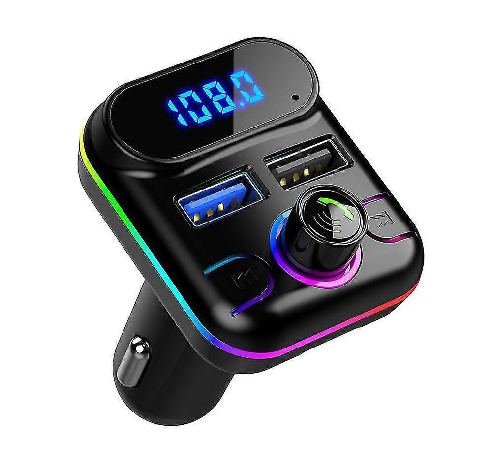 Car FM Transmitter Modulator Bluetooth 5.0 Handsfree Kit Car o MP3 Player Support U-disk TF Card Auto Dual USB 4.2A Fast Charger