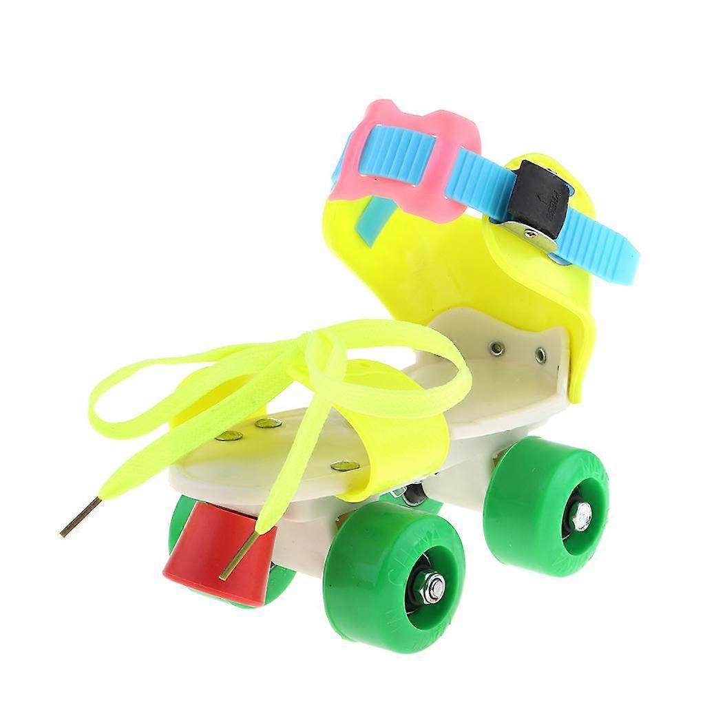 Quad rolschaatsen buiten houden