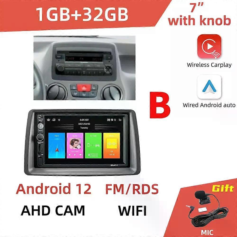 2 Din Android for FIAT Panda 2003 -2012 7" Car Radio Multimedia Player Head Unit with Frame Wifi GPS Navigation Stereo Autoradio