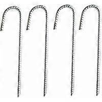 Estacas de vergalhão galvanizado de 12 polegadas para barraca, plantas e tecido de paisagem