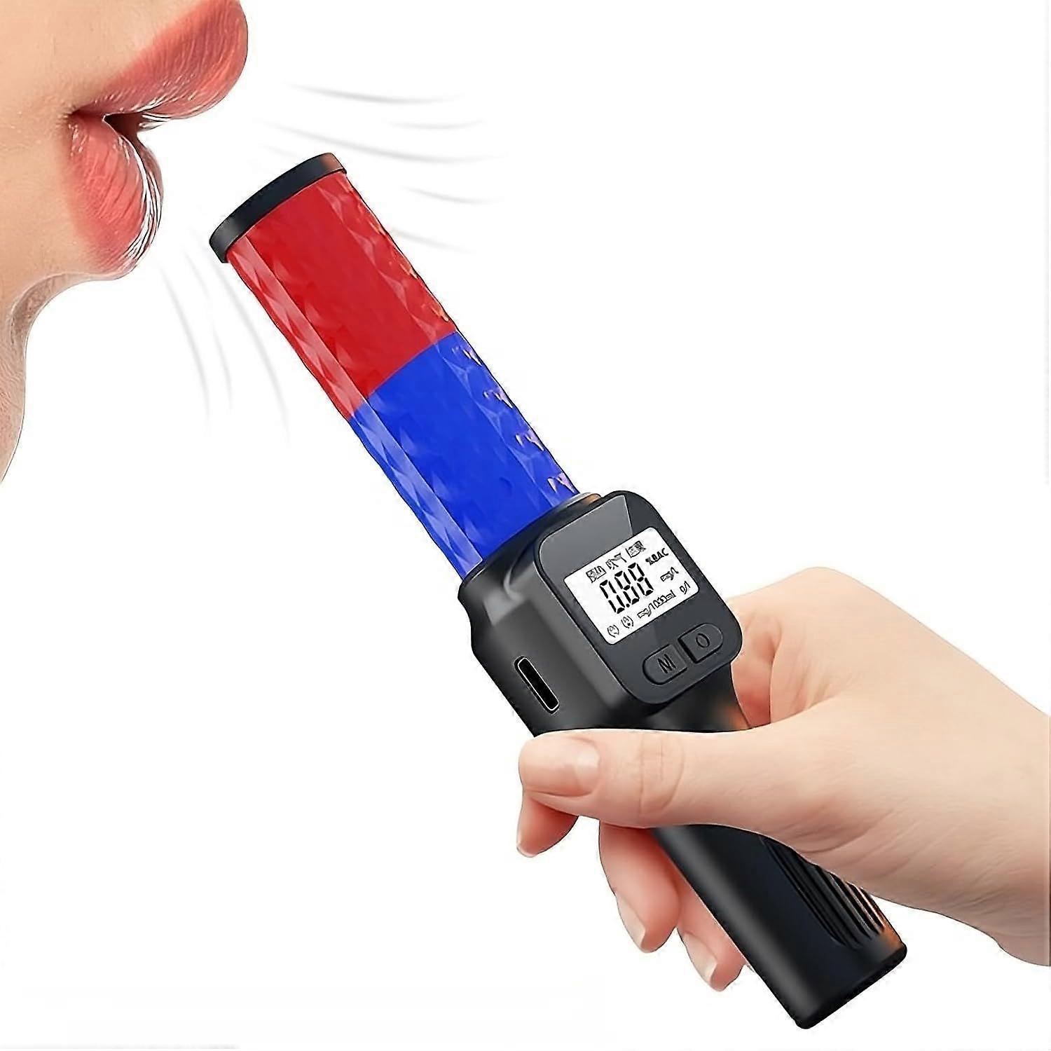 Portable Contactless Alcohol Testing Machine/High-Precision BAC Test, USB Rechargeable, Voice Alert