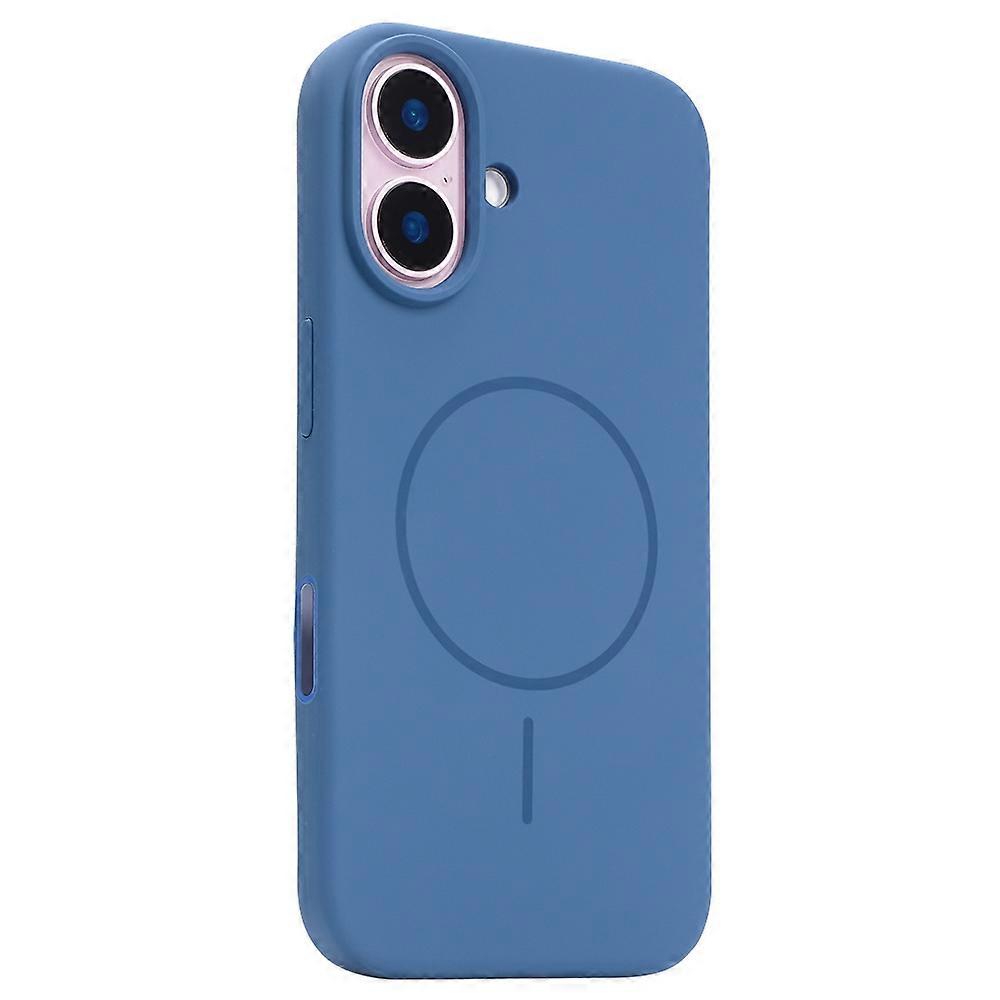 For iPhone 16 Plus Case Compatible with MagSafe Liquid Silicone Phone Back Cover with Camera Button