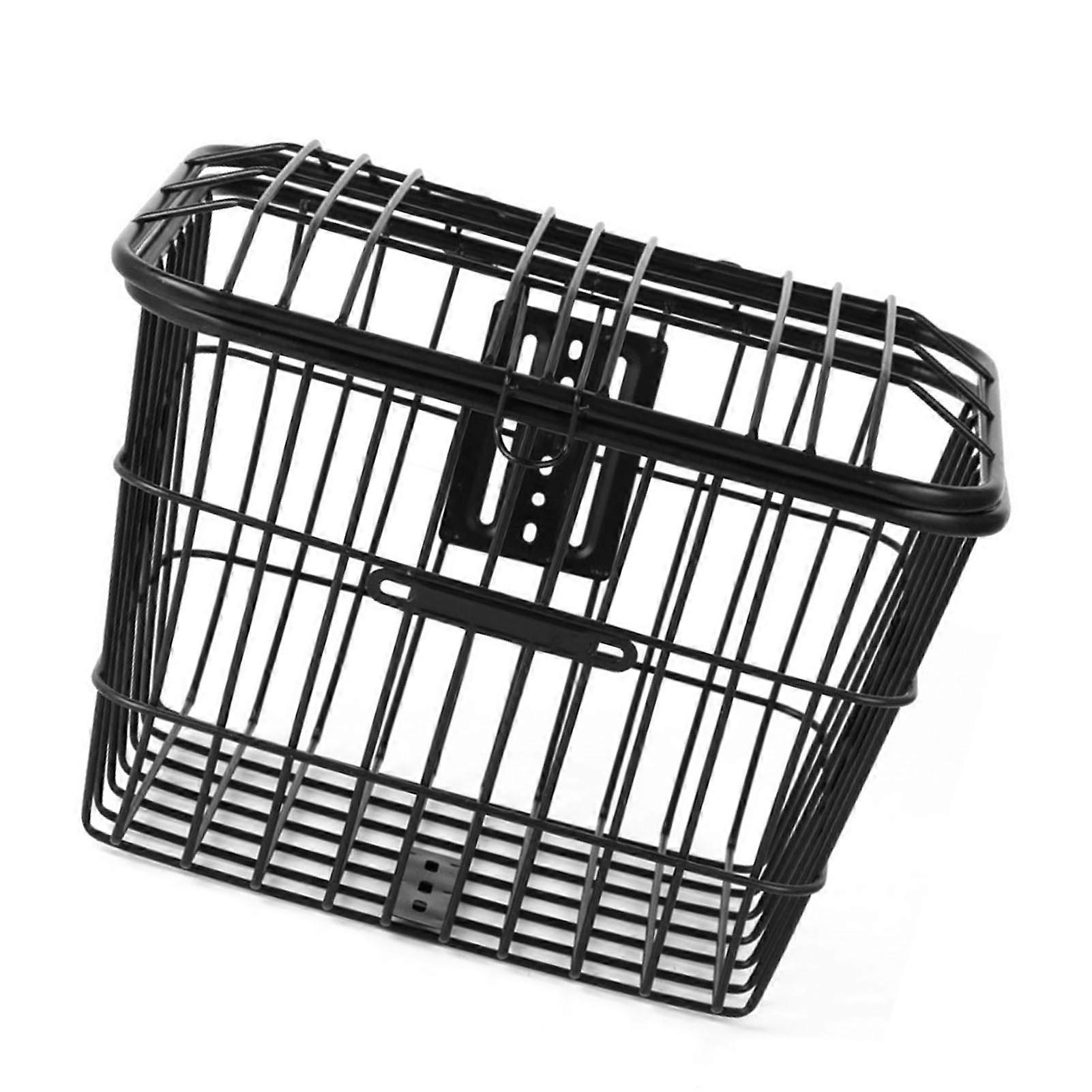 Rustproof Large Front Bike Basket 30x40x26cm Iron Wire